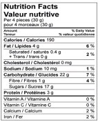 Amaretti Almond Nutrition Facts