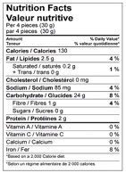 Maria Milk Cookies Nutrition Facts