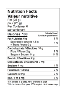Hard Chocolate Torrone Nutrition Facts